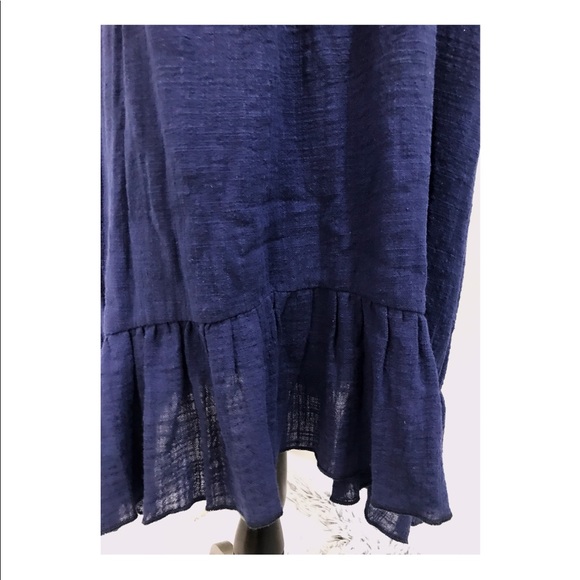 ❌SOLD❌ New Navy Dress with Ruffle Hem - Picture 4 of 4